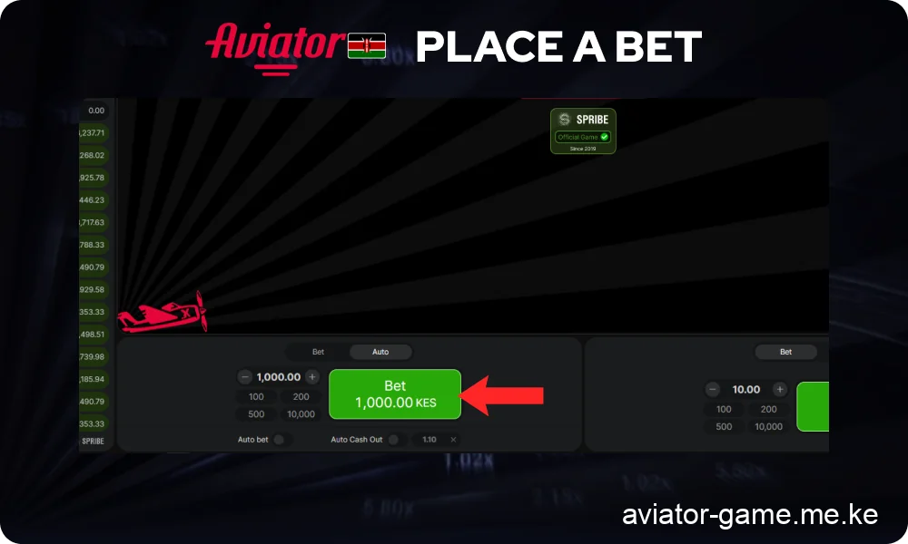 Confirm Your Stake and Start The Aviator Game Session